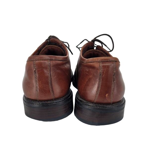 Johnston & Murphy Men’s Brown Leather Italian Oxford Dress Shoes 9.5 Square Toe - Picture 4 of 7